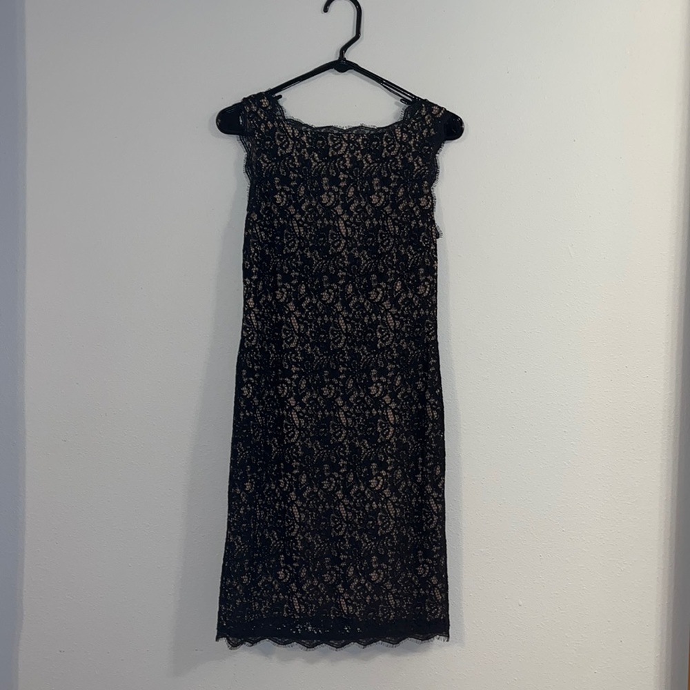 Black and Tan lace dress